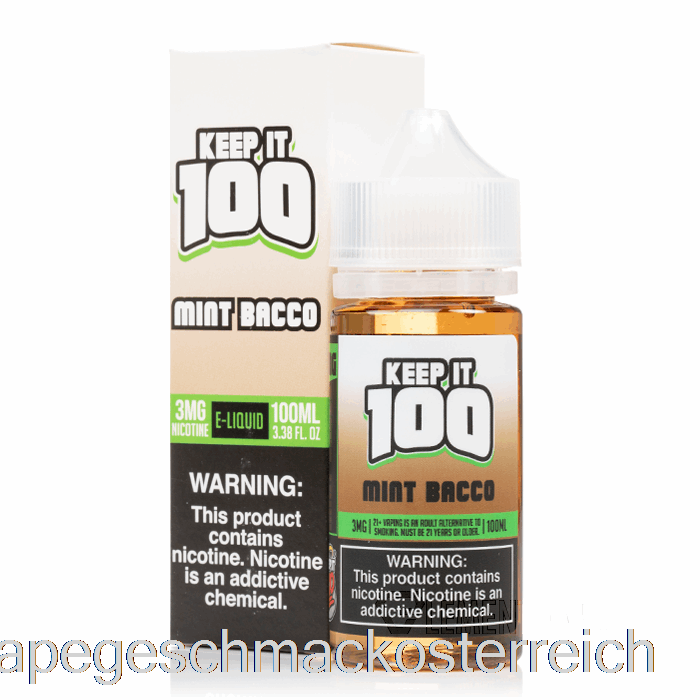 Minz-Bacco – 100 – 100 Ml, 6 Mg Vape-Geschmack